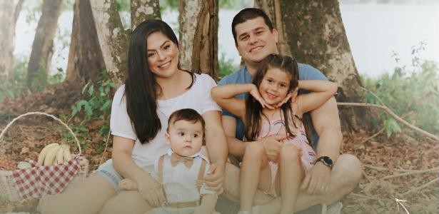 Sabrina Ferreira com sua família